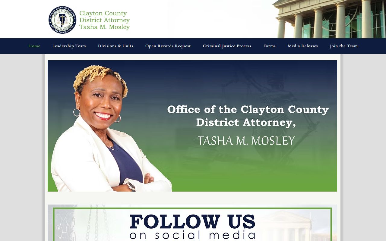 Clayton County criminal court records District Attorney website