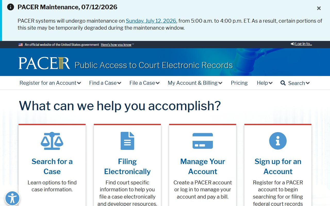 Clayton County federal court records PACER access