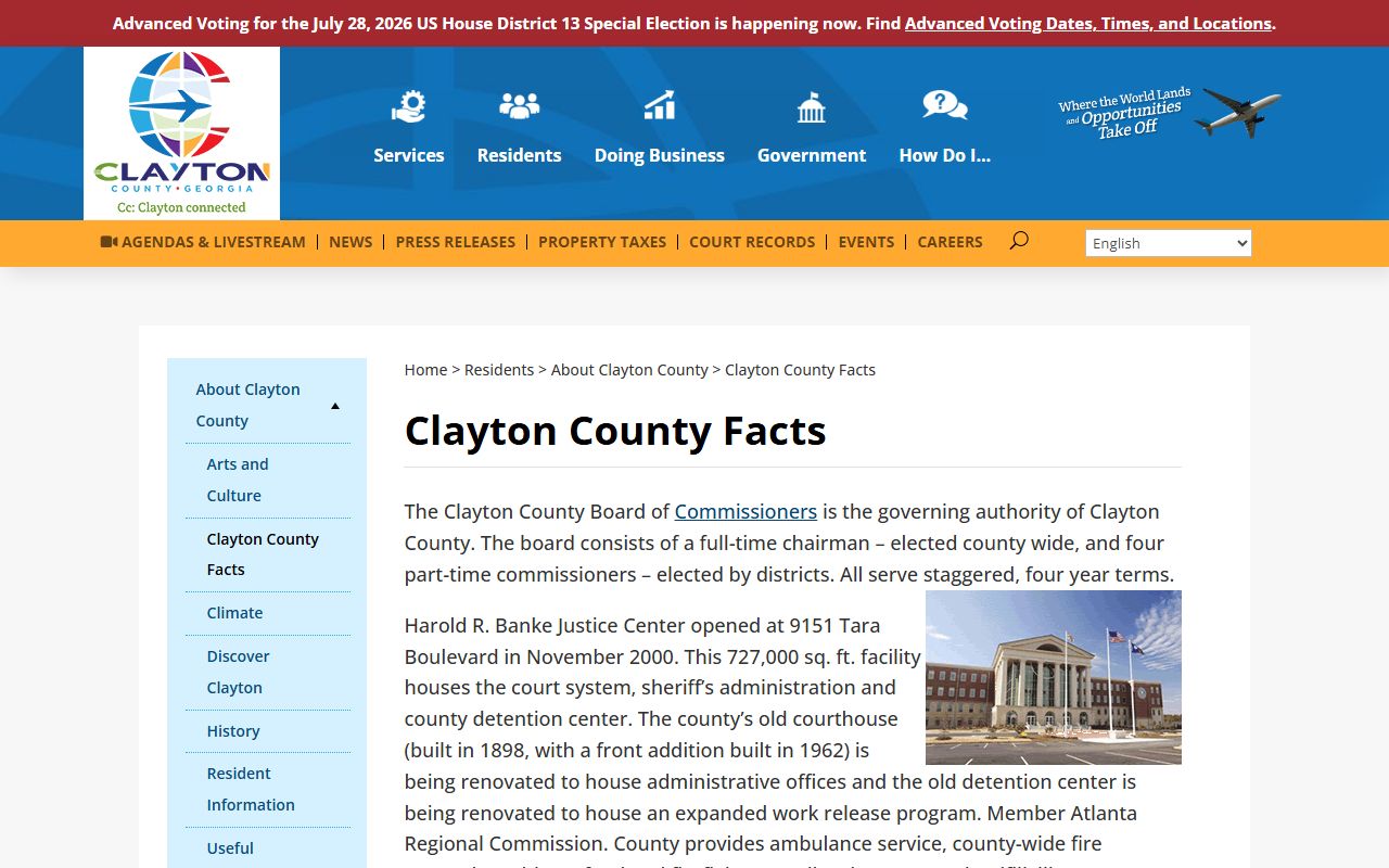 Clayton County court records county facts